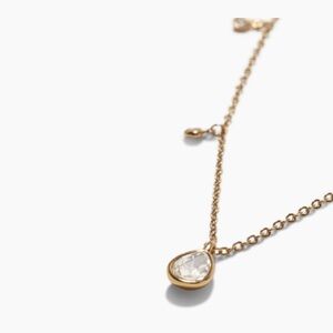 NEW! Ettika 14k Gold Plated Dripping in Crystals Drop Necklace $65 Retail